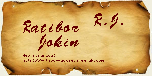 Ratibor Jokin vizit kartica